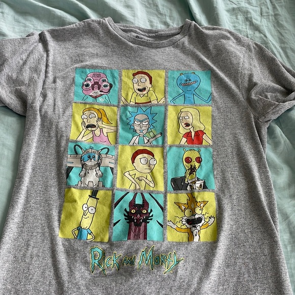 Gray Rick & Morty T-shirt - Picture 1 of 2